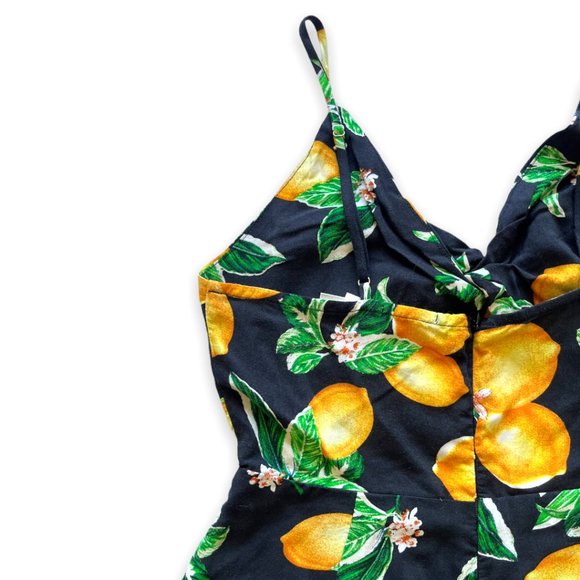 URBAN OUTFITTERS x Kimchi Blue Lemon Romper | Size XS Excellent - Picture 6 of 8